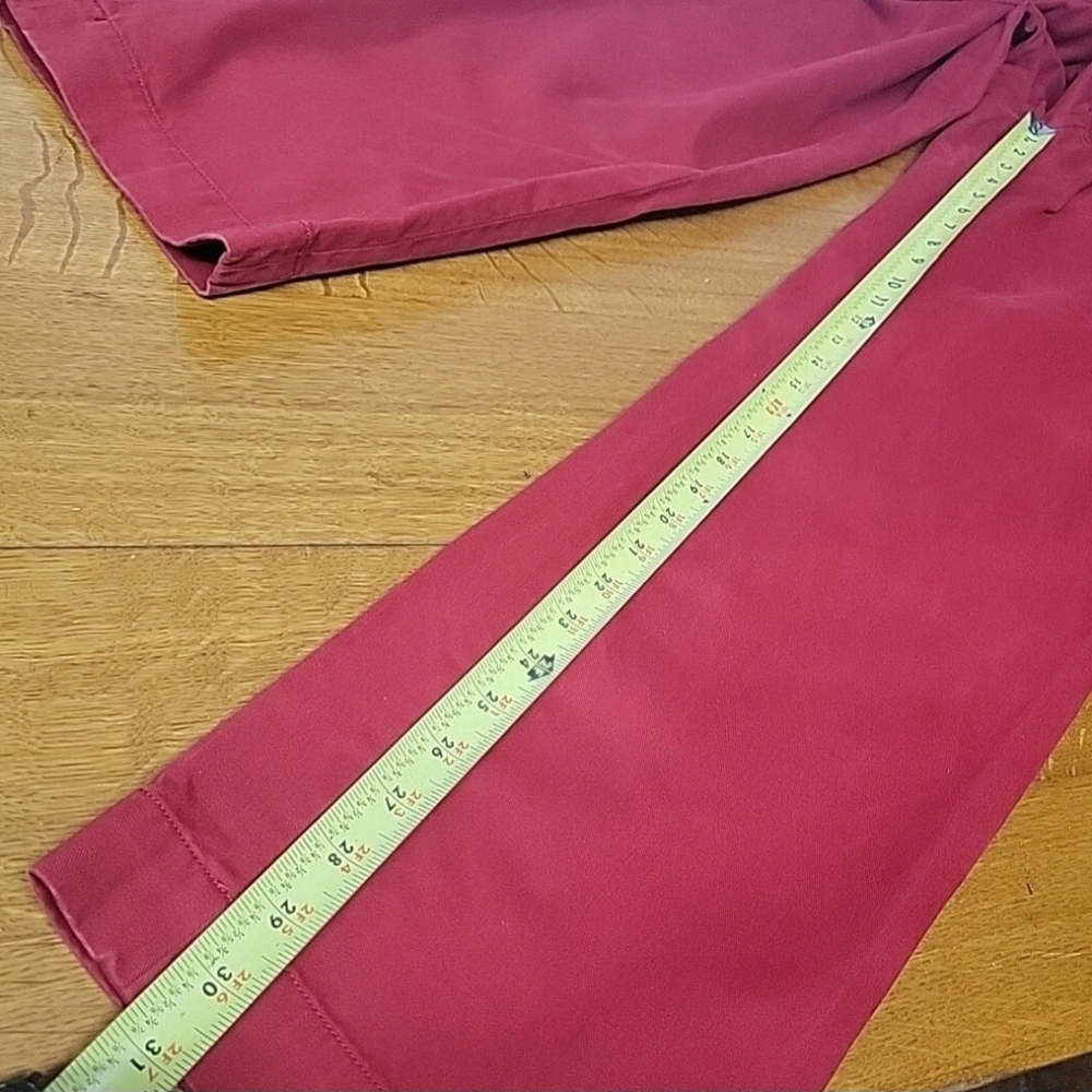 Lauren Ralph Lauren Men's Size 34 X 31(Actual) Red Classic Straight Leg Jeans - Picture 10 of 15